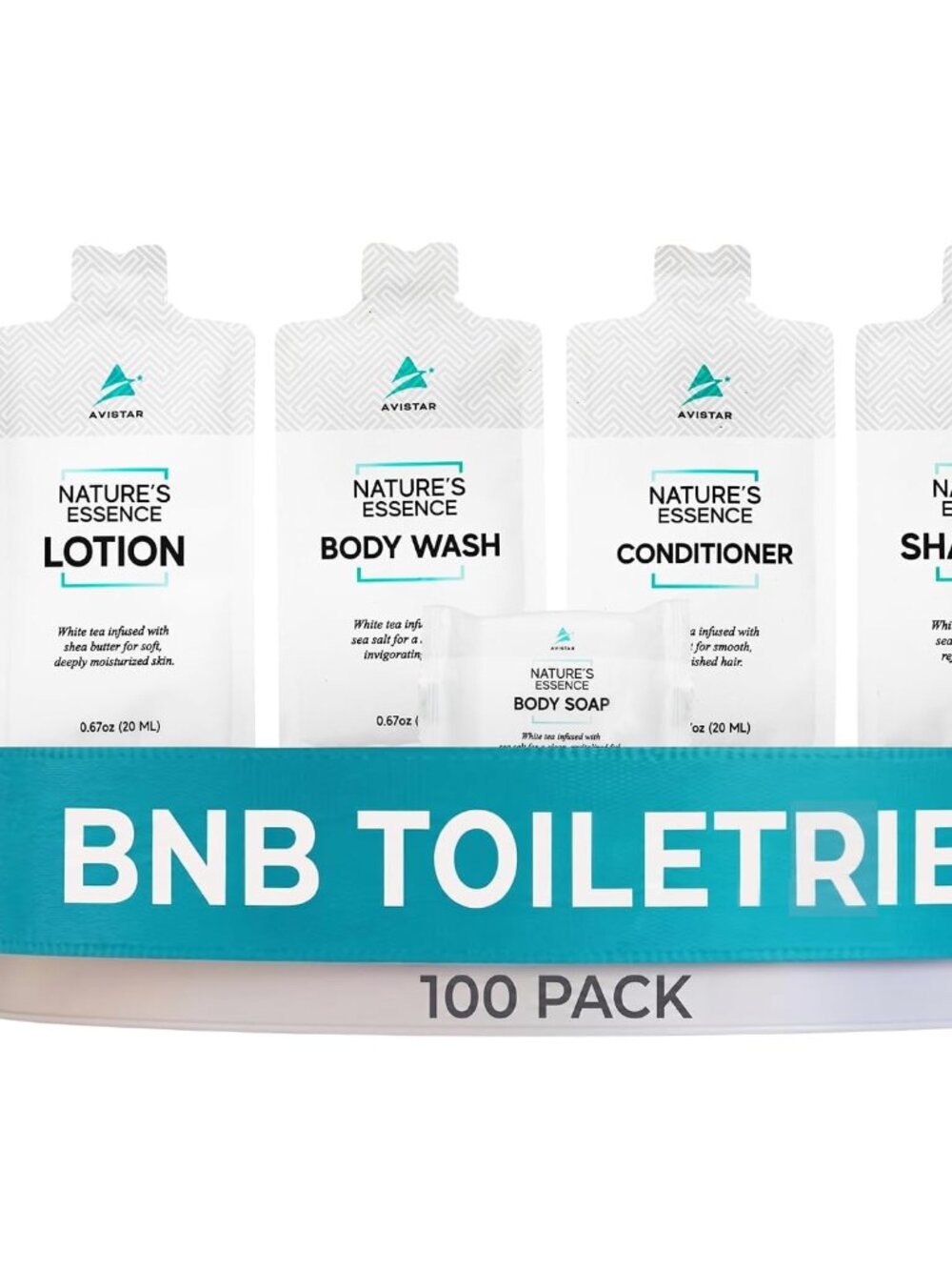 100 Hotel Soap & Bulk Toiletries Packets Hotel Shampoo & Conditioner Supplies